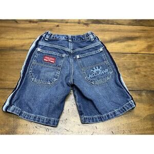 JNCO Jean Shorts Boys Size 5 Denim Jorts Baggy Vintage 90s Y2K BMX Skater Logo